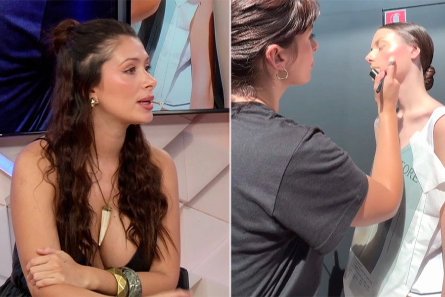 Valentina Taleb desarrollando su tarea. Elonce