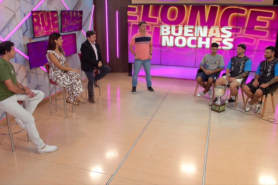 Juan Cruz Zara (centro), Nahuel S&aacute;enz (izq.) y Alejandro Alvarenga (der.).