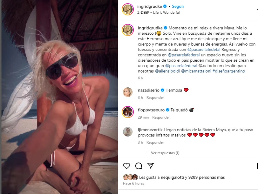 Ingrid Grudke en Instagram