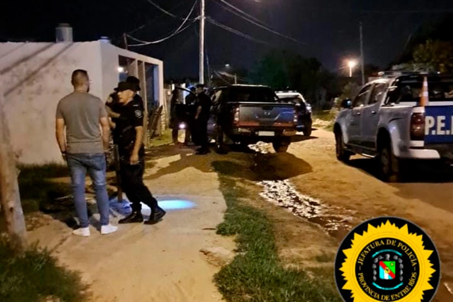 Detuvieron a sospechoso por homicidio en Concordia (foto Policía de Entre Ríos)