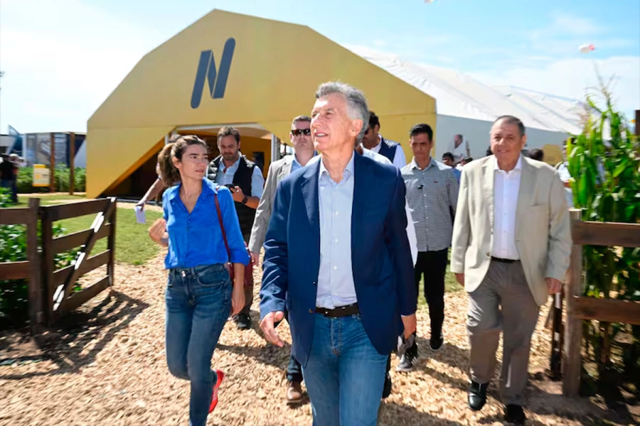 Macri en ExpoAgro. (Foto: La Naci&oacute;n)