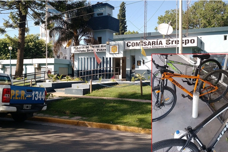 Adolescente sacó asientos de bicicletas y la madre lo llevó a la Comisaría