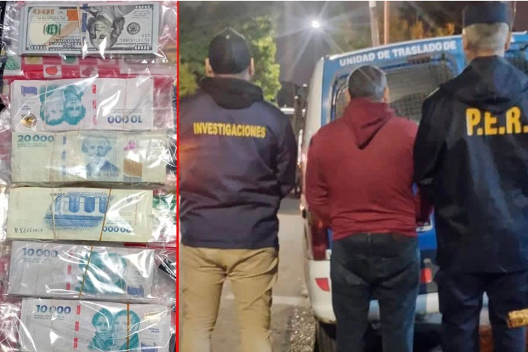 Robó 6 mil dólares y $10 millones al dueño de supermercado de Paraná y lo detuvieron