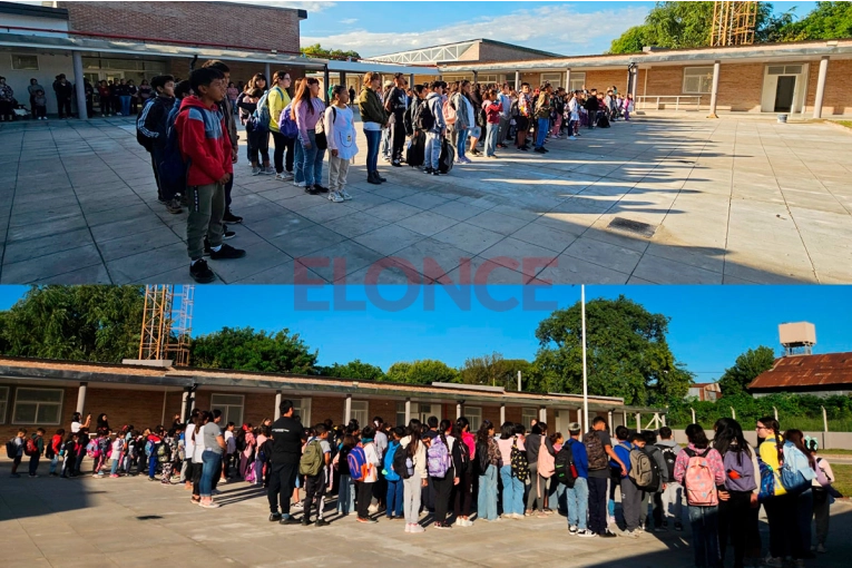 Alumnos de la escuela Bazán y Bustos comenzaron las clases en el nuevo edificio