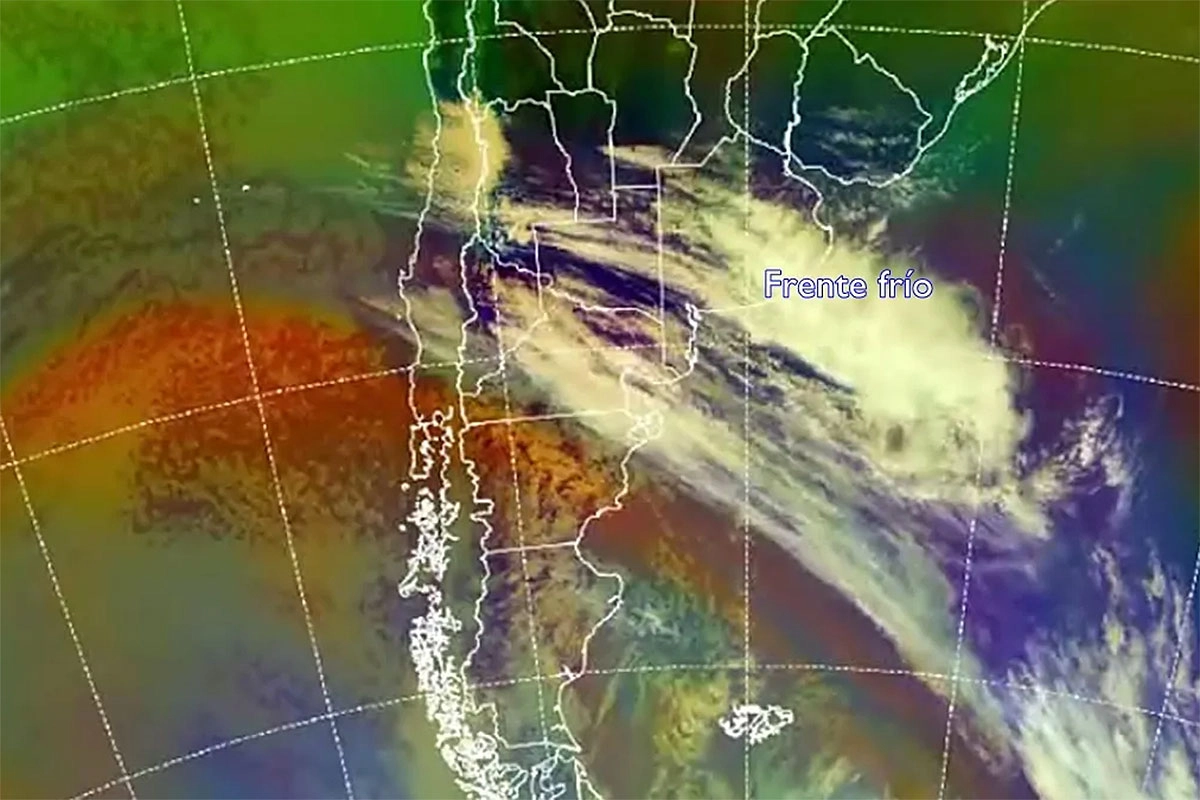 Pronostican un frente frío para el fin de semana