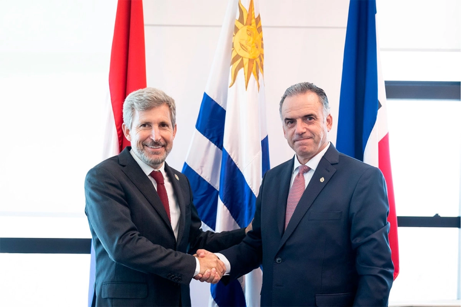 Rogelio Frigerio, en una reuni&oacute;n con Yamand&uacute; Orsi