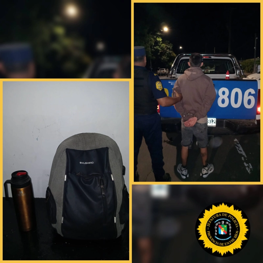 Detenido en Paran&aacute; (foto Polic&iacute;a de Entre R&iacute;os)