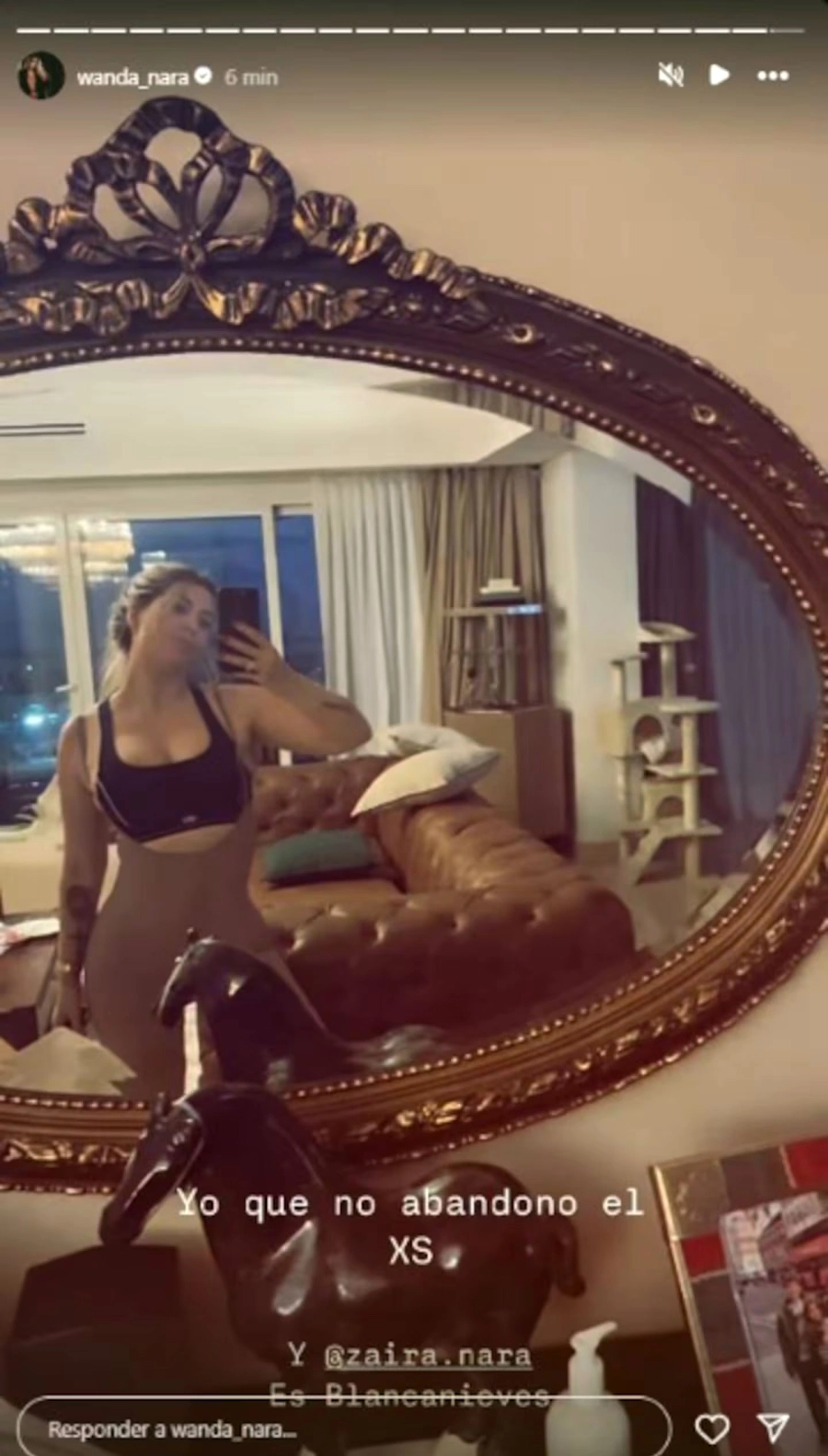 Wanda Nara tras su paso por el quir&oacute;fano. Instagram