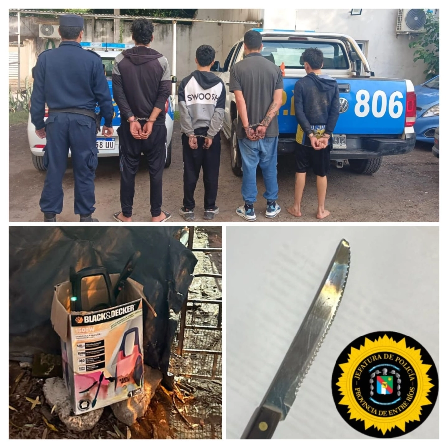 Detenidos en Paraná (foto Policía de Entre Ríos)