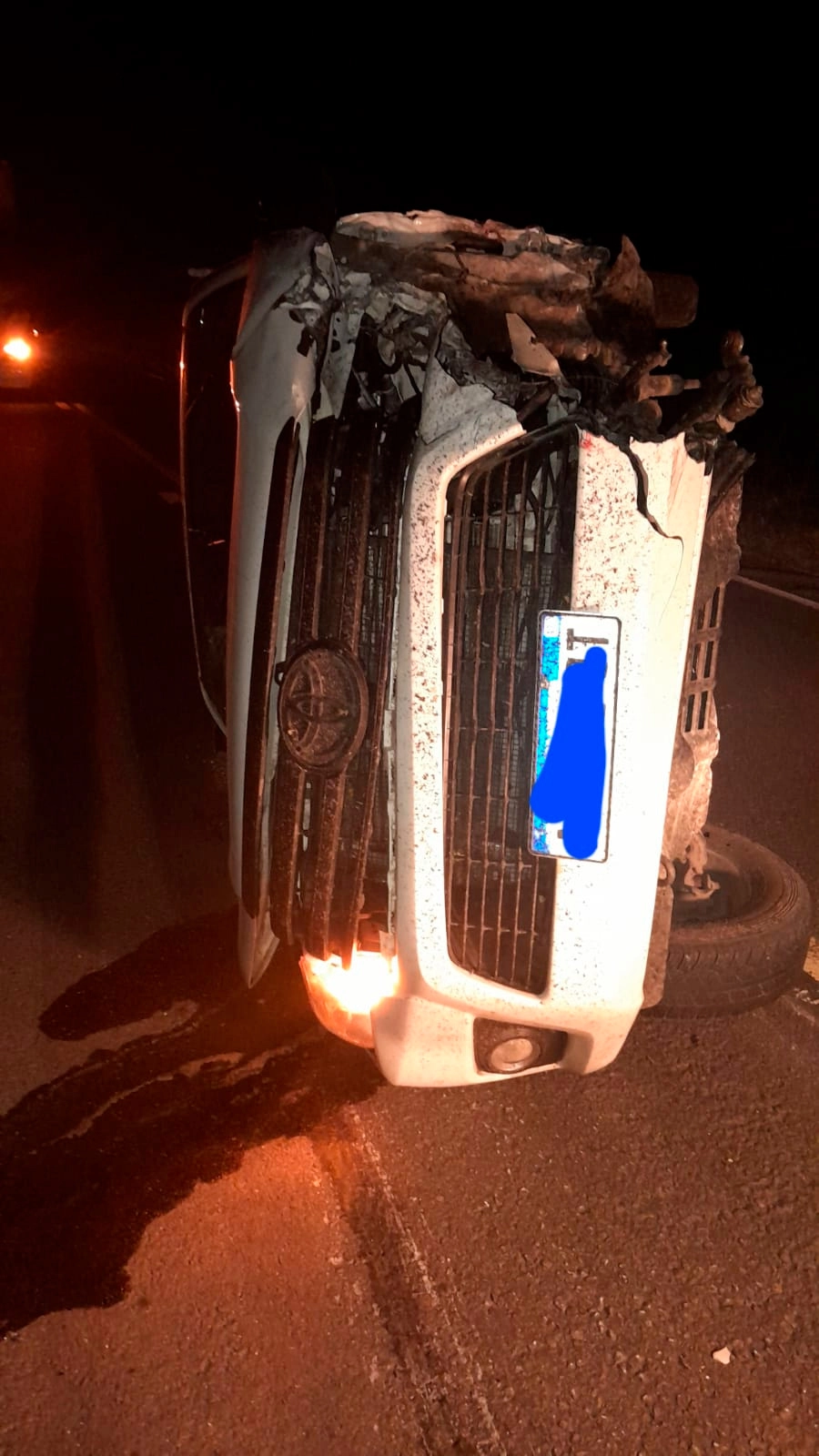 As&iacute; qued&oacute; la camioneta.PER