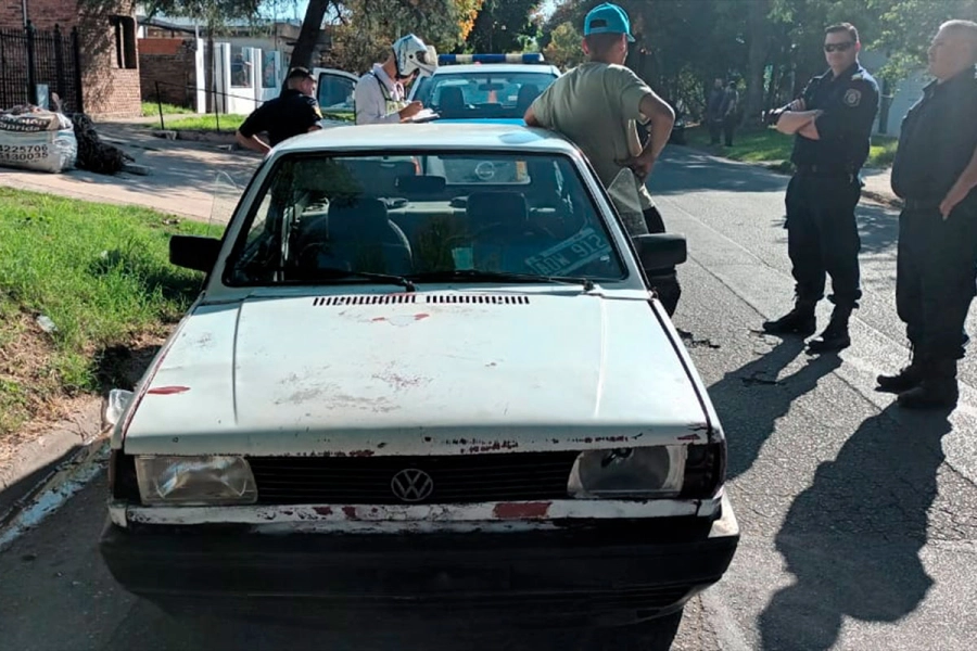 El auto que protagoniz&oacute; la fuga.