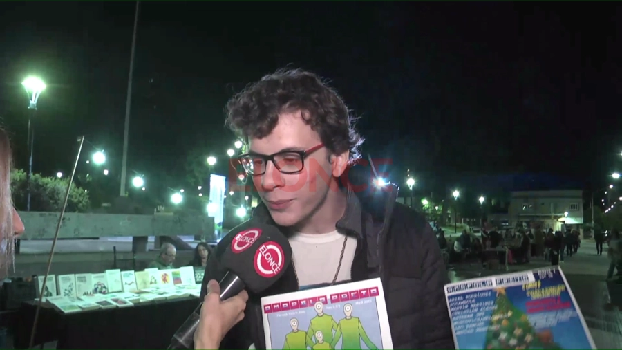 Santino, uno de los expositores. Foto: Elonce