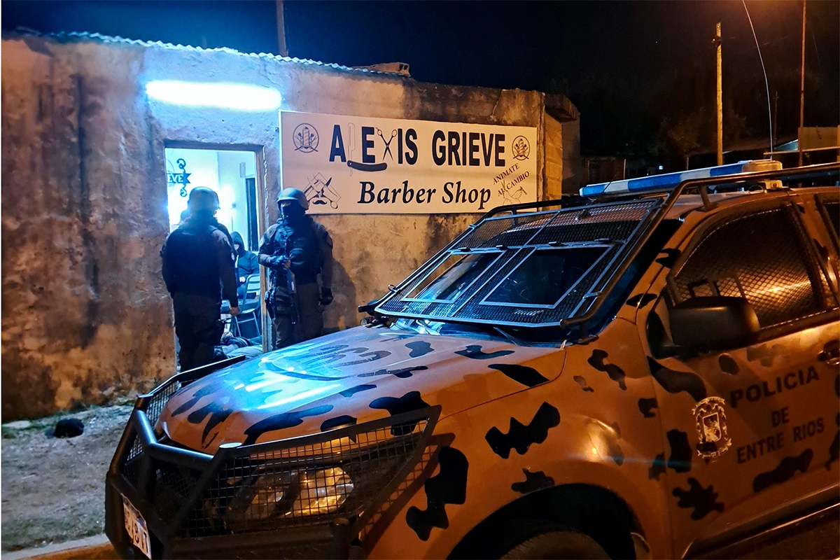 Allanamiento a una barbería de Concordia Allanamiento a una barbería de Concordia