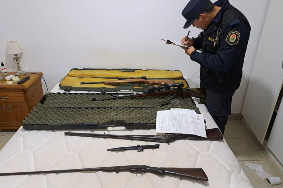 Armas incautadas. Concordia Policiales