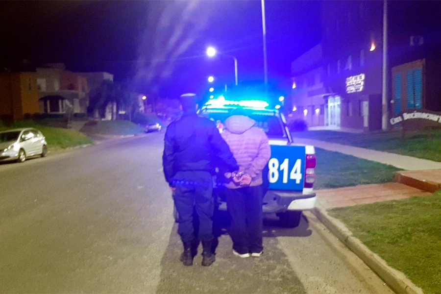 El detenido por violencia. PER