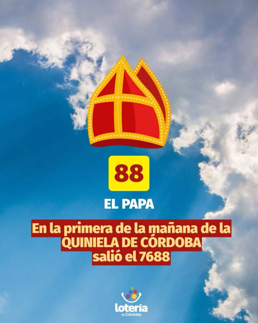 &ldquo;Sali&oacute; el 88 a la cabeza en la Quiniela de C&oacute;rdoba y salt&oacute; la banca&rdquo; (foto Loter&iacute;a de C&oacute;rdoba)