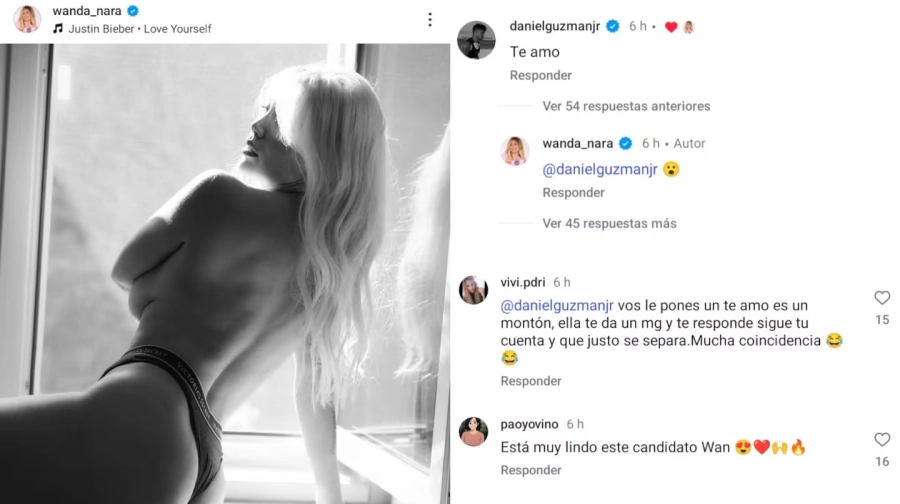El posteo de Wanda Nara. Instagram