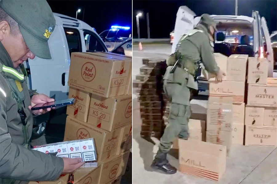 Cigarrillos incautados en C&oacute;rdoba. Gendarmer&iacute;a Nacional