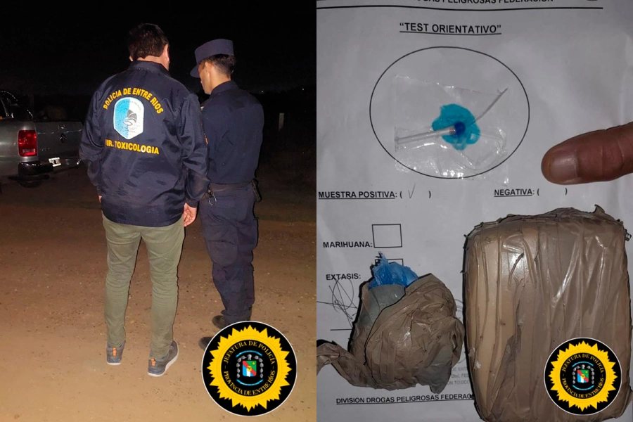 Operativo antidrogas en Chajarí: siete allanamientos y cuatro detenidos (foto Policía de Entre Ríos)