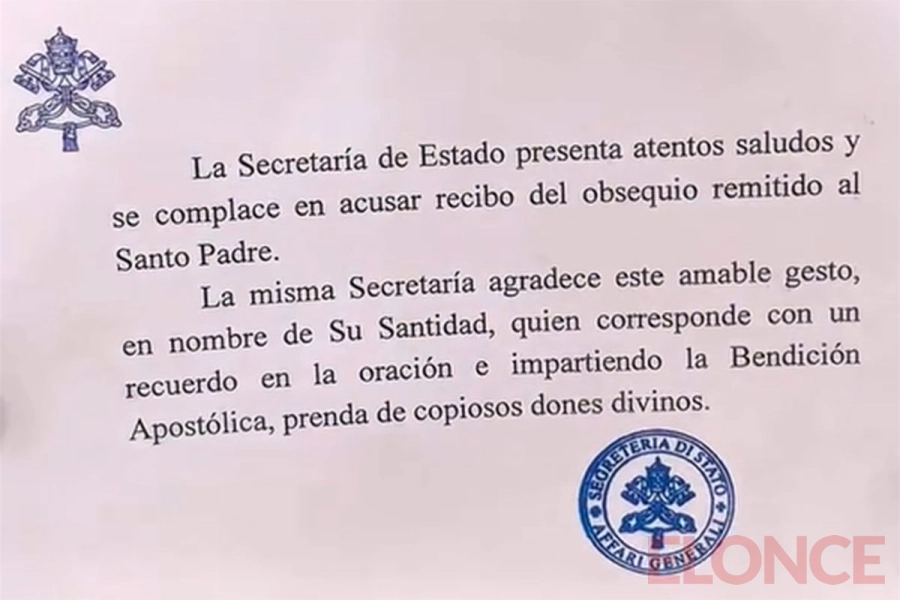 La nota que recibieron del Vaticano