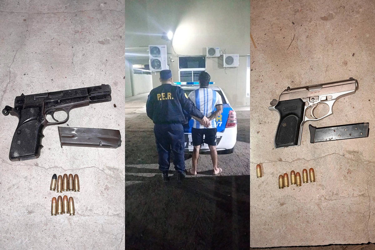 Detenido en barrio El Morro de Paraná Detenido en barrio El Morro de Paraná