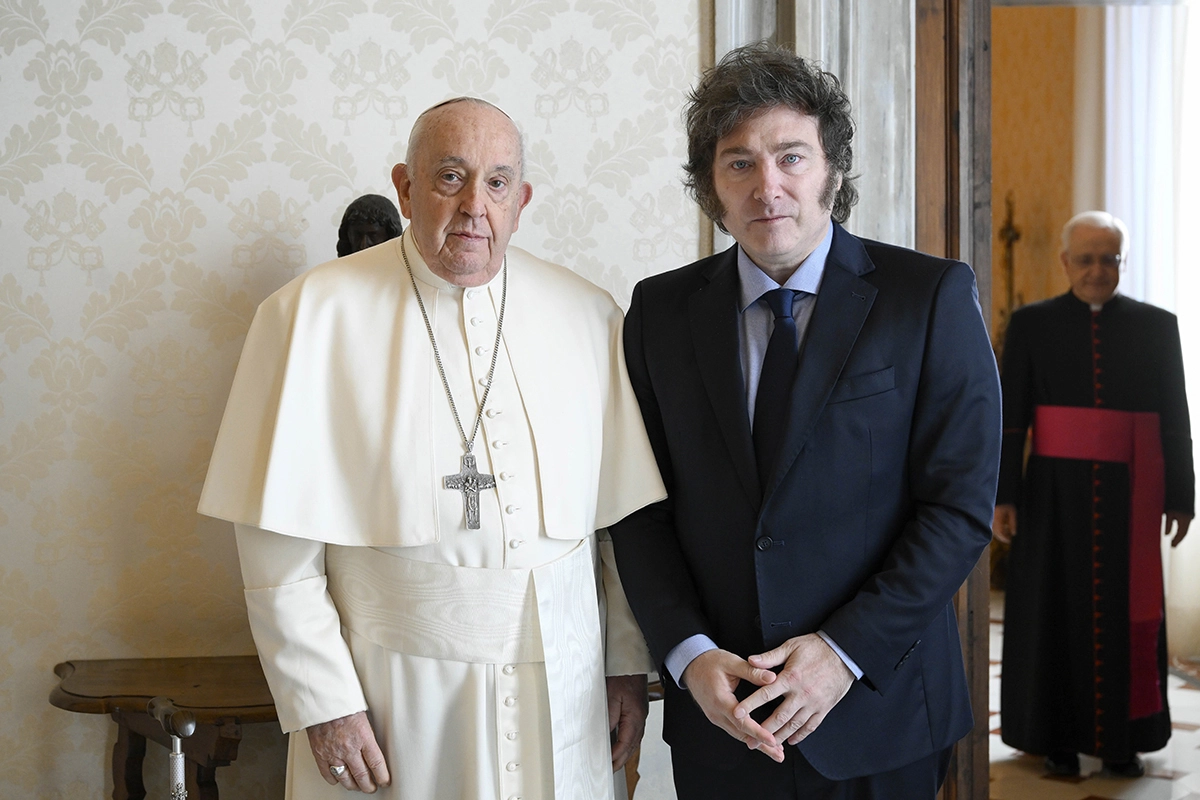 Papa Francisco y Javier Milei, juntos. Papa Francisco y Javier Milei, juntos.