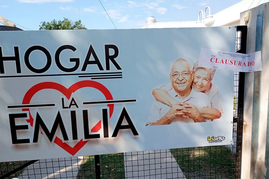 Clausuraron el geri&aacute;trico La Emilia II en General Ram&iacute;rez (foto Facebook Polako Miguel)