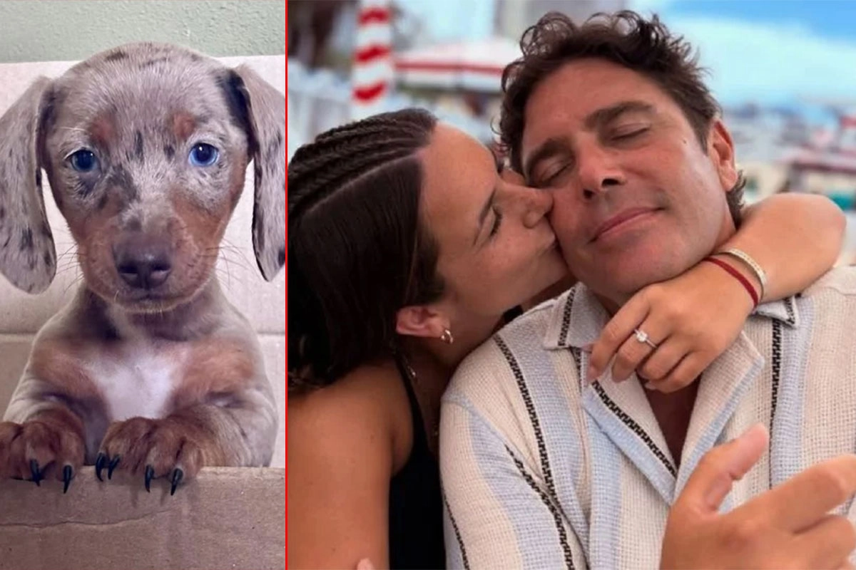 Matías Alé, Martina Vignolo y su perrito Matías Alé, Martina Vignolo y su perrito