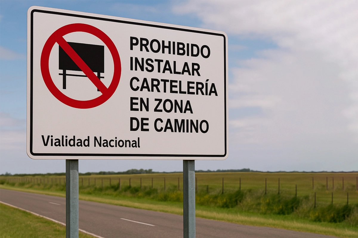Vialidad prohíbe carteles en rutas nacionales por seguridad vial Vialidad prohíbe carteles en rutas nacionales por seguridad vial