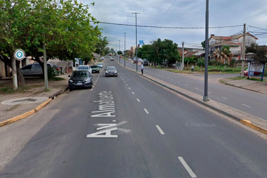 La zona del accidente fatal en Paraná. Foto: Captura de Google Maps