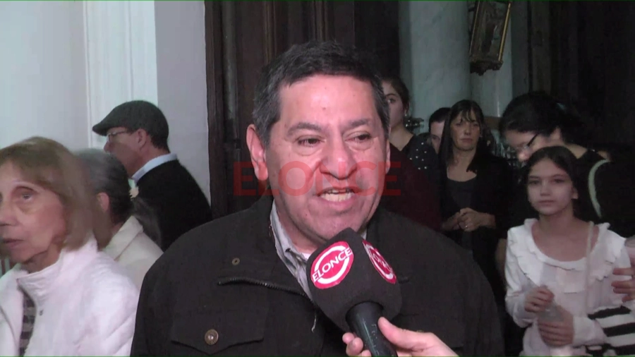 El exalumno que recordó al Sumo Pontífice. Foto: Elonce
