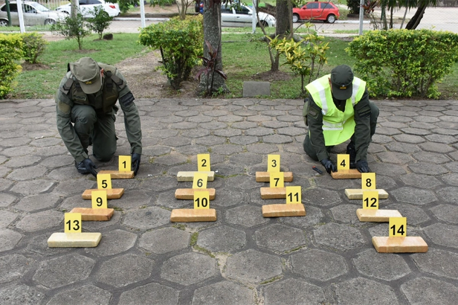 Droga incautada en Corrientes. Gendarmer&iacute;a Nacional