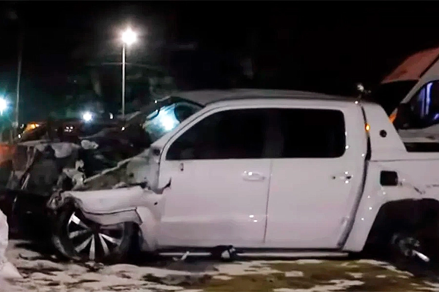 Violento accidente en General Paz. NA