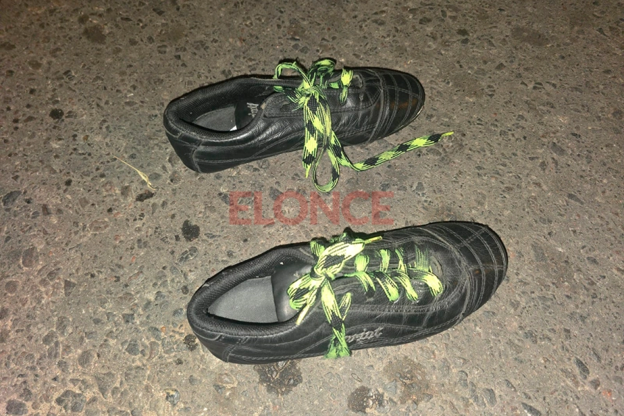 Los botines recuperados (foto Elonce)