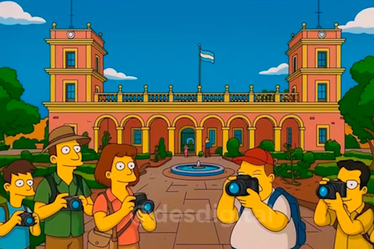 El Palacio San José, en modo "Los Simpson" El Palacio San José, en modo "Los Simpson"