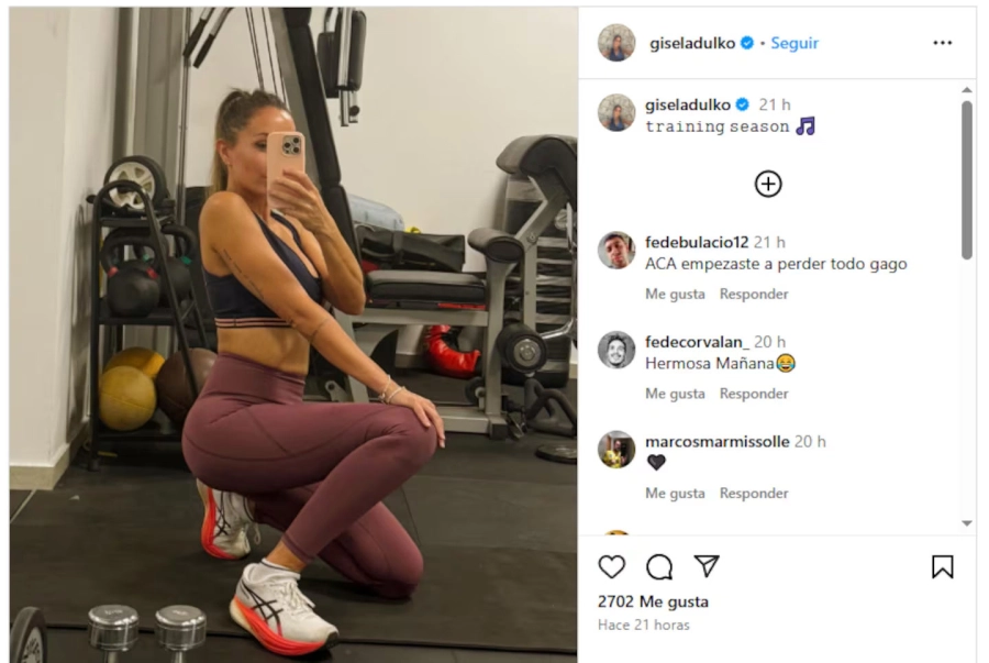 El posteo de Dulko. Instagram