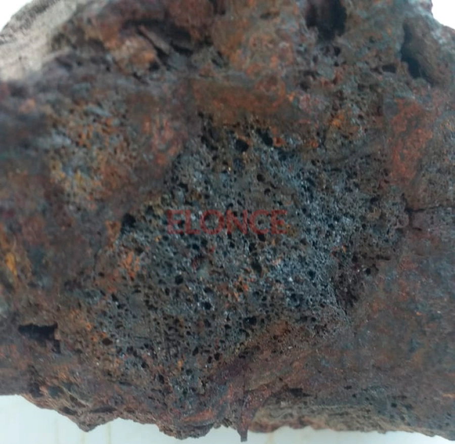 El meteorito donado al museo. Eliseo Retamar