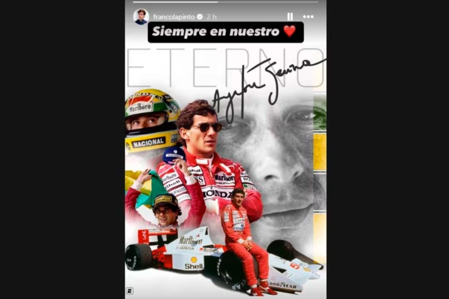 El homenaje de Colapinto.