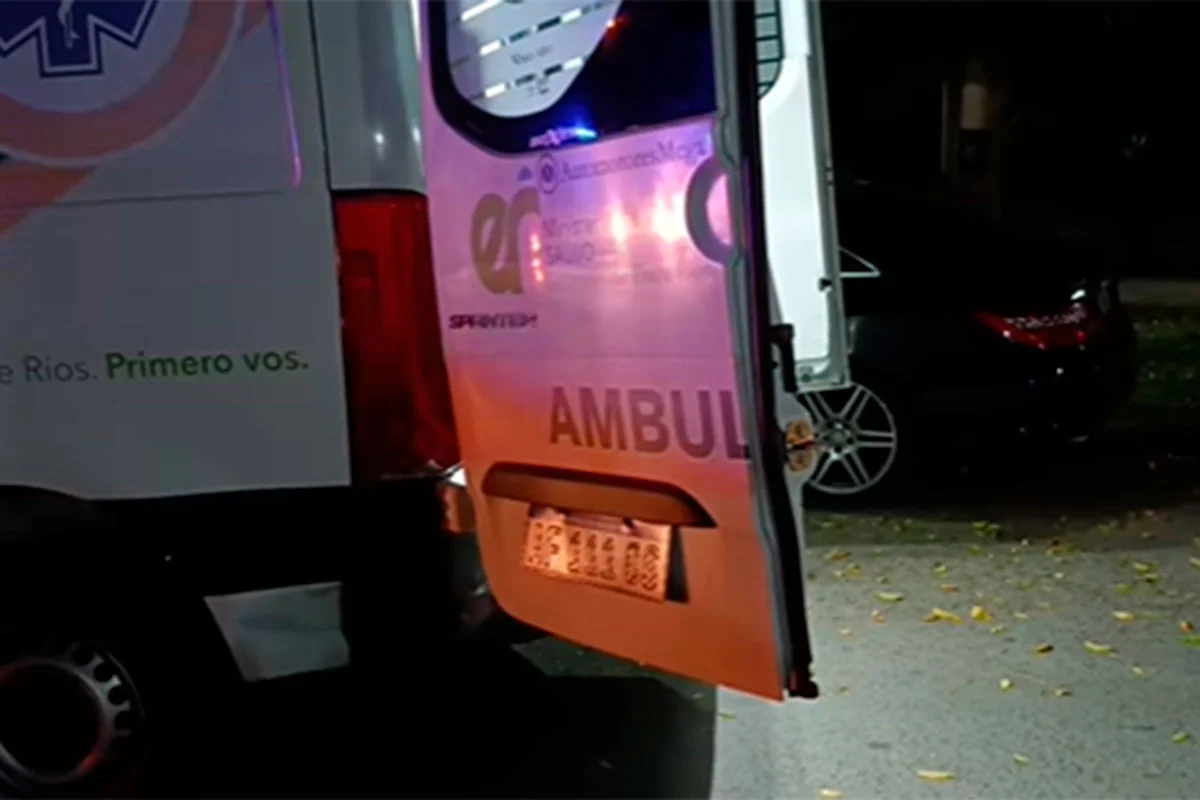 La ambulancia asistió al conductor.