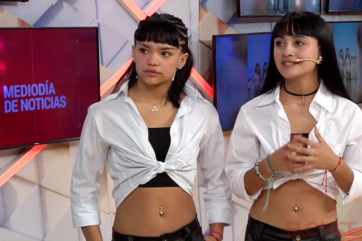 Zoe y Celeste en los estudios de Elonce