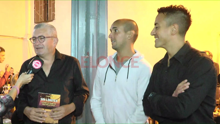 Ezequiel Re junto a Daniel Zamora y Lautaro L&oacute;pez D&iacute;az. Foto: Elonce