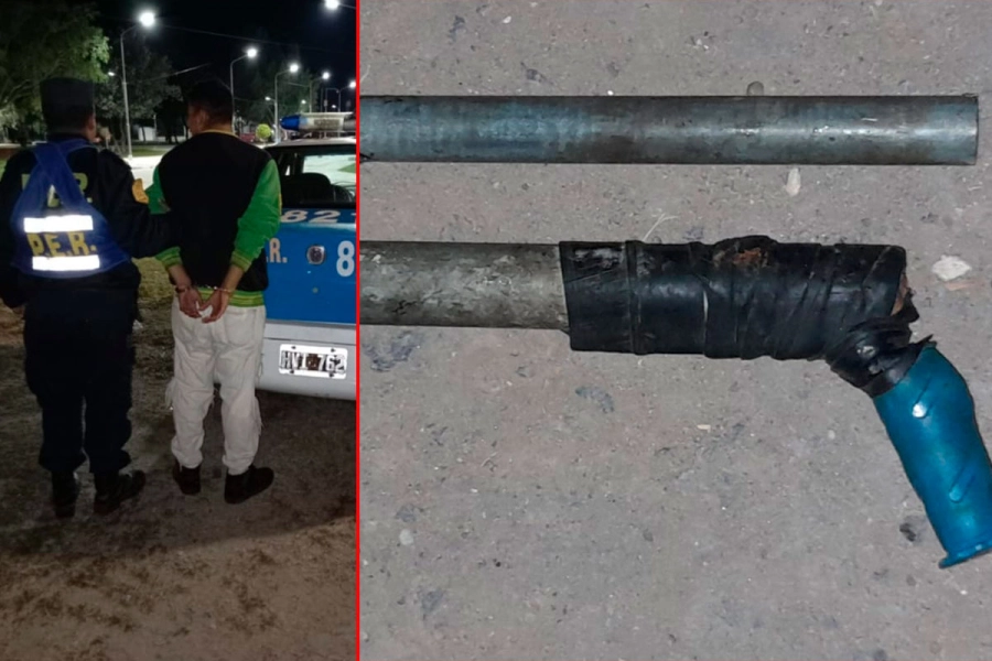 Un detenido en Colonia Avellaneda. (PER)