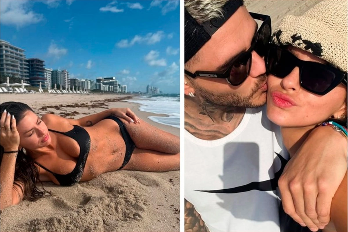 La China Suárez y Mauro Icardi en Miami. La China Suárez y Mauro Icardi en Miami.