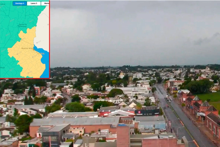 Alerta por tormentas para siete departamentos de Entre Ríos y parte de Buenos Aires: anticipan varios días con inestabilidad