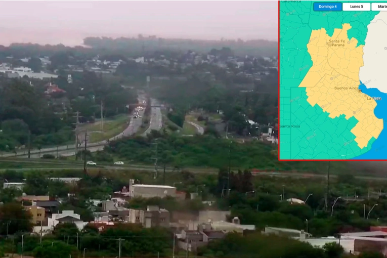 Amplían alerta por tormentas a 12 departamentos de Entre Ríos: inicio de semana con lluvias