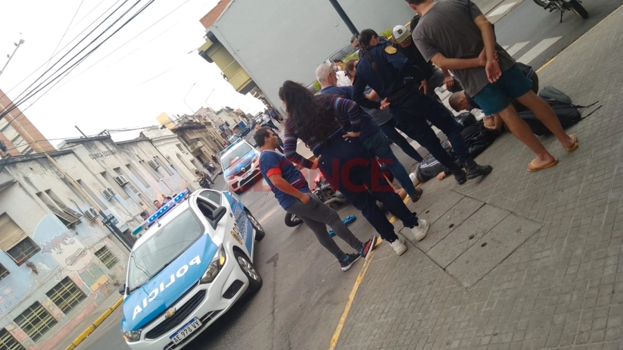Los primeros instantes tras el accidente (foto Elonce)