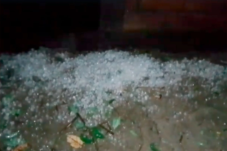 El granizo en Chajar&iacute;.