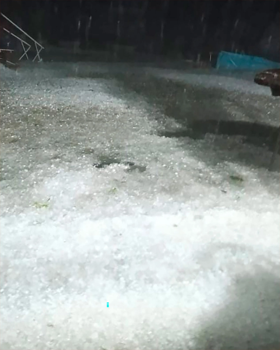 Granizo en San Pedro. (Chajar&iacute; al D&iacute;a)