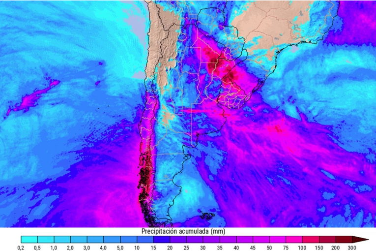 Alerta por “un río atmosférico húmedo tropical”: qué efectos tendrá esta semana