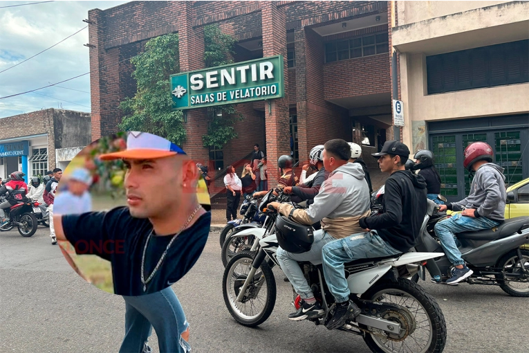 Con una caravana de motos, despiden al joven asesinado en Paraná